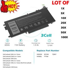 🧡LOT K5XWW Battery For Dell Latitude 5289 7389 7390 2in1 71TG4 P29S X49C1 60Wh picture