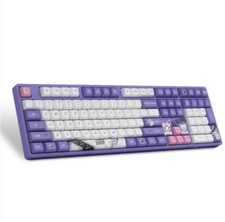 Akko Kuromi Theme Mechanical keyboard Wireless Bluetooth USB RGB Keyboard 108PCS picture