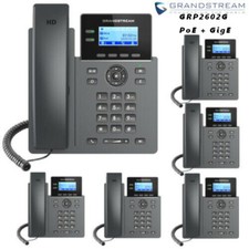 6 Grandstream GRP2602G 2-Line 4 SIP Accounts Office Phone PoE + Gigabit Ethernet picture