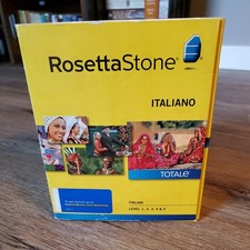 Rosetta Stone Italian Version 4, Levels 1-5 (PC/Mac) New Open Box CD picture
