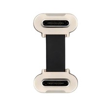 CY 2cm Angled Slim Flat Type C to USB-C Power USB2.0 Data Cable 65W Fast Charge picture
