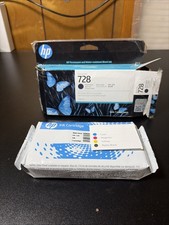 Genuine HP 728 130-ml Matte Black DesignJet Ink Cartridge, 3WX25A Exp: 02/2027 picture