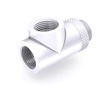 Bykski G 1/4in. Male to Dual Female 90 Degree Rotary T Adapter Fitting (CC-TE... picture
