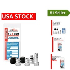 Complete Car AC Adapter Kit: R12 to R134A, Fits All Vehicles - 4 Ports Included picture