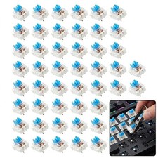 gblckadof 50 Pcs Mechanical Keyboard Switches, 3 Pin Clicky picture
