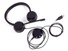 Dell Pro Stereo Headset UC350 Wired On-Ear USB Headphones, MINT Condition original box picture