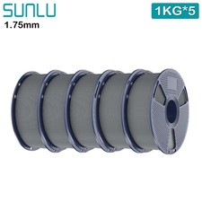 SUNLU 5x1KG PETG PLA PLA+2.0 SILK ABS ASA TPU 3D Printer Filament 1.75mm 5KG picture