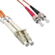 Pack of 4 5M LC ST 50/125 Duplex Multimode Fiber Optic Cable picture