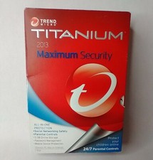 Trend Micro Titanium 2013 Maximum Security Social Networking Safety Parental picture