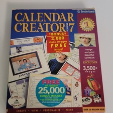 Calendar Deluxe Creator (Broderbund Software) for Vintage Windows PCs READ picture