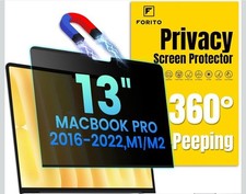 F FORITO Magnetic Privacy Screen Compatible with MacBook Pro 13 inch (2016 -2022 picture