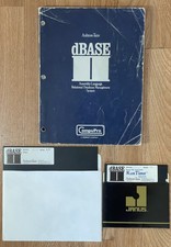 Rare dBase II 1983 Ashton-Tate IBM PC Run Time 2.4 5.5” & 8” Disk Diskette Set picture