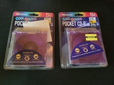 Lot Of 2 Memorex Cool Colors Pocket CD-R 210 MB 24 Min 24X 5-Pk New Sealed picture