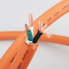P113 Hi end Pure Red copper High end Power cable bulk cables Hook Power Cable picture