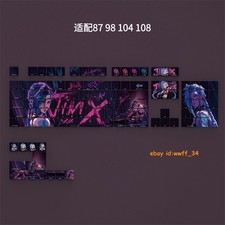 LOL League of Legends Jinx Theme Keycaps PBT CherryMX High For 60/87/98/104/108 picture
