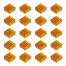 20Pcs 9x9x5mm Heatsink Aluminum Radiator Heat Sink Gold picture