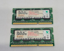 4GB 2x 2GB DDR3 SODIMM Black Diamond Memory RAM 204 Pin M-1333TN-2048BD13 picture