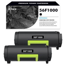 2PK 56F1000 Toner Cartridge Compatible for Lexmark 56F1000 for MS321dn MX321adn picture