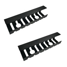  Under Desk Mount Metal Cable Management Rack 2PC Ventilated Cord Organizer picture