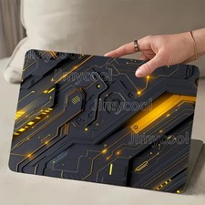 2pcs of Pack Tech Texture Pattern Laptop Art Decal Case Laptop Skin Sticker picture