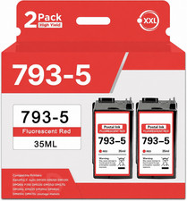 793-5 Red Ink Cartridges 2 Pack Compatible for Pitney Bowes SendPro picture