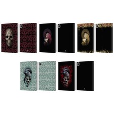 ANNE STOKES ORIENTAL SKULL LEATHER BOOK CASE FOR APPLE iPAD AND APPLE PENCIL picture
