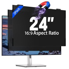 2 Pack Magnetic 24 Inch Computer Privacy Screen Filter for Monitor 16:9 Aspec... picture