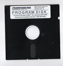 Commoddore 64 - 128 - Quantum Link Program - 5.25 Disk - Original picture