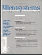 Microsystems CP/M and S-100 Users Journal Magazine Vol 4 No 12 December 1983 picture