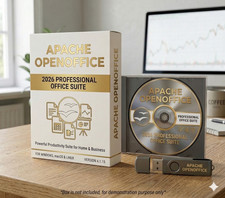 Apache OpenOffice 2026 Professional Suite CD or USB picture
