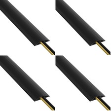 6ft Floor Cord Cover - Heavy Duty Cable Protector, Hide Extension Cords, Prevent picture