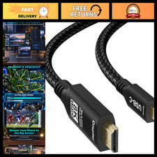 8K USB C to HDMI Cable 10FT - Thunderbolt 3/4 Compatible, 8K 60Hz, 4K 120Hz Supp picture