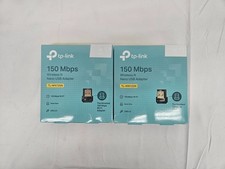Open-Box, Lot of 2, TP-Link TL-WN725N Wireless Nano USB Adapter 150Mbps W1-B6-31 picture