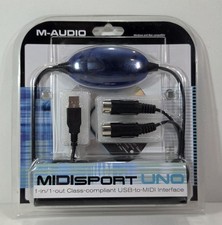 M-Audio Midisport Uno 1 In 1 Out USB to MIDI Interface Cable 16 MIDI Channels picture