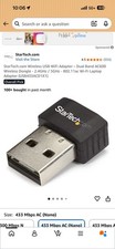 StarTech.com Wireless USB WiFi Adapter – Dual Band AC600 Wireless Dongle  2.4... picture