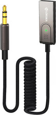 Adaptador de Bluetooth 5.3 a auxiliar para automóvil, USB a TRS de 3,5 mm picture