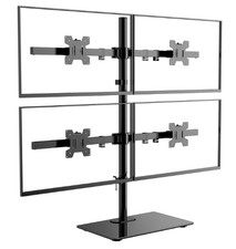 Freestanding Quad Monitor Mount for 17-27 Inch Screens, Fully Adjustable 4 Monit picture