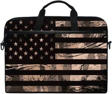 American USA Flag With Desert Camouflage Laptop Case Bag Sleeve for Macbook Air/ picture