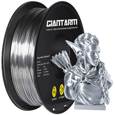 Silk Metallic Silver PLA 3D Printer Filament 1Kg Spool, 1.75Mm Dimensional Accur picture