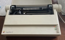 Vintage Apple ImageWriter II Dot-Matrix Printer Powers On Good Condition picture