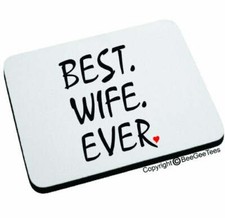 BEST WIFE EVER Mouse Pad Happy Mothers Day Birthday Gift picture