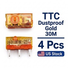 4pcs - TTC 30M Gold Dust Proof Mouse Micro-Switch 30 million Clicks gaming fix picture
