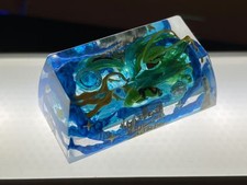 Pokemon Keycaps mega rayquaza 2u artisan resin keycap picture