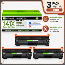 3PK 141X Replacement Toner Cartridges for HP M110w M139w M140w Black,~2000Pages picture