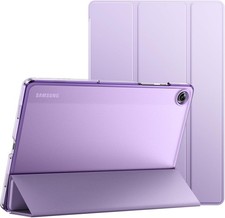 Slim Tri-Fold Folio Stand Case for Samsung Galaxy Tab A9+ 11-Inch 2023, Light Pu picture
