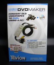 TEVION High Speed DVD Maker 8738 USB 2.0 VHS Video Capture Complete w/ CDs picture