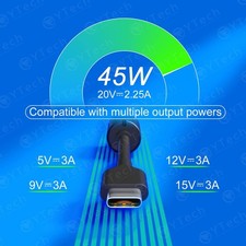 45W Type C USB-C Laptop Charger Compatible with HP Chromebook Charger 14 13 14A picture
