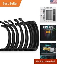 Power Supply Sleeved Cable for Power Supply Extension Cable Wire Kit 1x24-PIN... picture