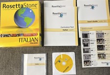 Rosetta Stone Italiano Level 1 & 2 Personal Edition New Open Box Complete picture
