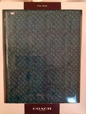 COACH 'Snakeskin' iPad Molded Hard Plastic Tablet Cover Emerald Green picture